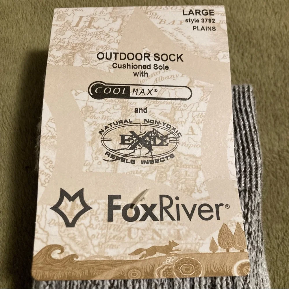 NWT Fox River Heavyweight Warm Climate Outdoor Socks Women's L (#1)